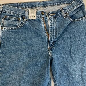 Pre own broken in Carhartt Blue Jeans